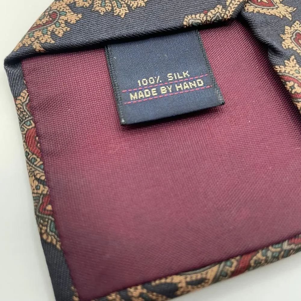 The Rogue and Good Company‎ Men's Blue Paisley Tie 100% Silk Jackson MS